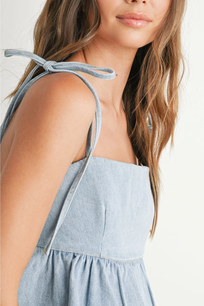 Delilah Denim Top - Ships 7/25