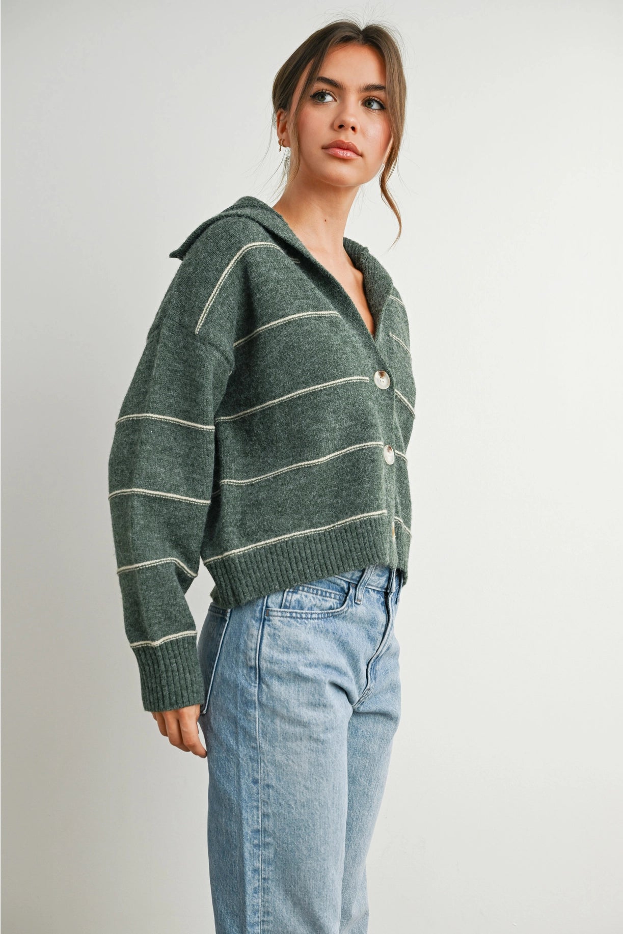 Charlotte Striped Cardigan - Ships 8/5