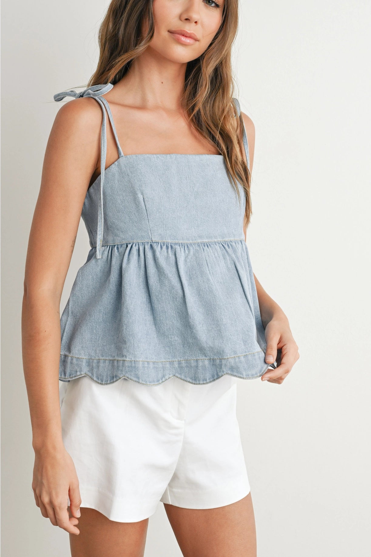 Delilah Denim Top - Ships 7/25
