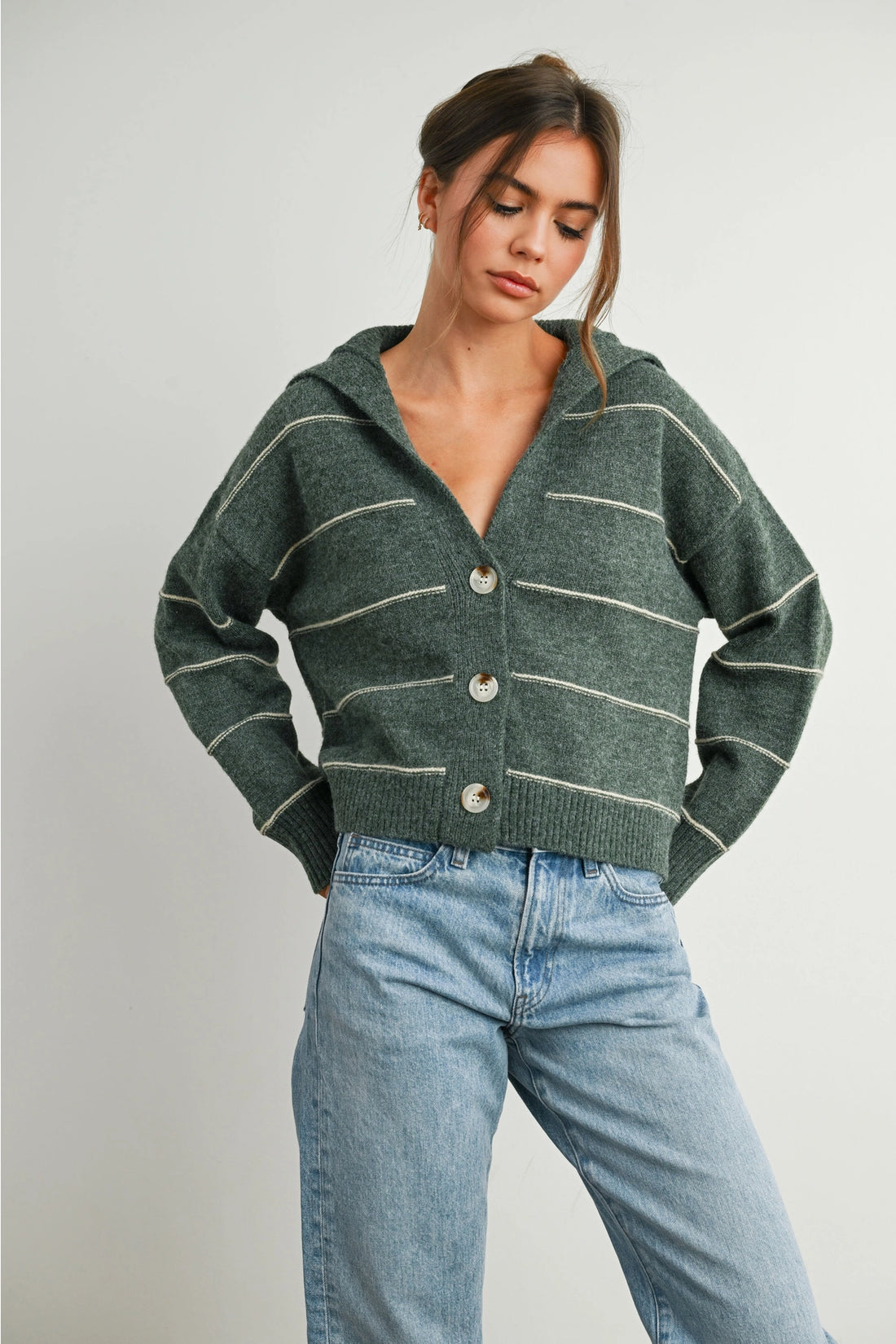 Charlotte Striped Cardigan - Ships 8/5