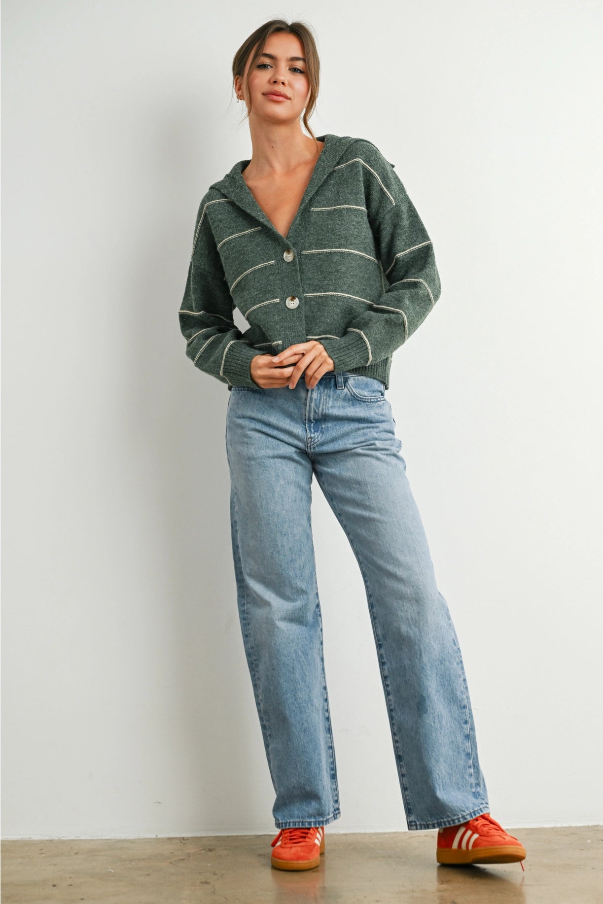 Charlotte Striped Cardigan - Ships 8/5