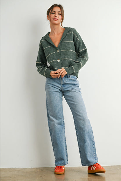Charlotte Striped Cardigan - Ships 8/5